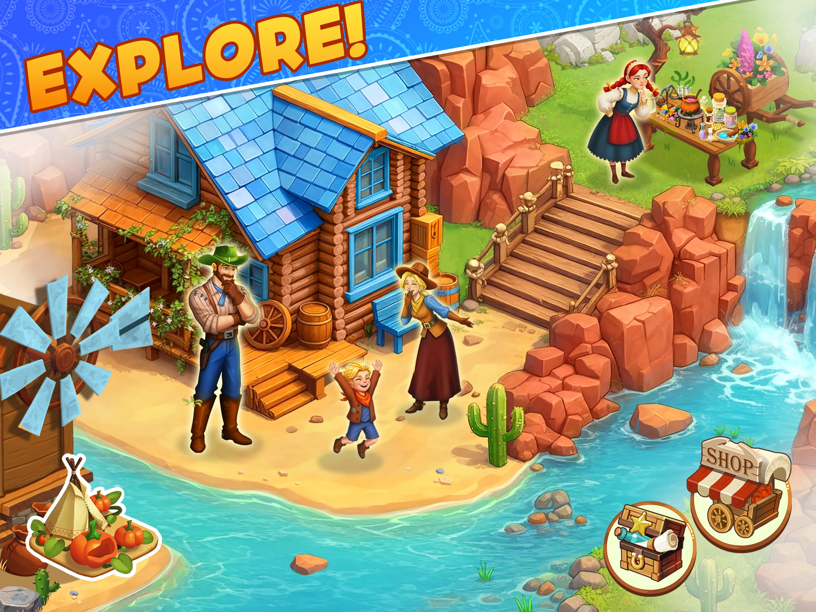 Westward Farm: Family Escape screenshot